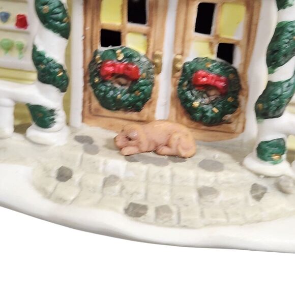 VTG Snowflake Falls Lighted General Store Holiday Village Set Christmas 2002 - Picture 5 of 9